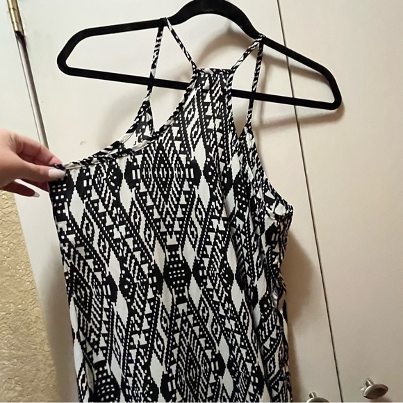 My Beloved Black and White Aztec Pattern Camisole Dress - Picture 8 of 8